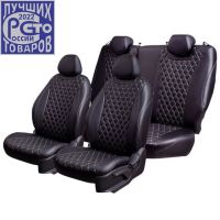 Чехлы Премиум Экокожа Байрон Ромб на Great Wall Hover H5 2011-2017 г.в.