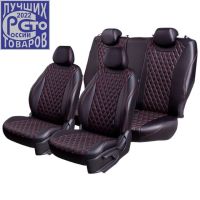 Чехлы Премиум Экокожа Байрон Ромб на Great Wall Hover H5 2011-2017 г.в.