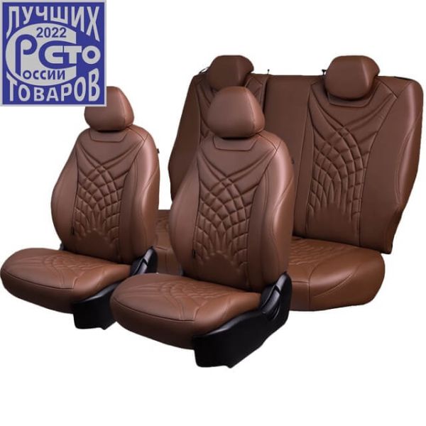 Чехлы Премиум Экокожа Байрон Президент|Жук на Ravon R2 с 2016+