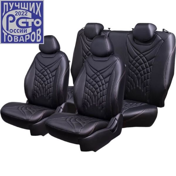 Чехлы Премиум Экокожа Байрон Президент|Жук на Renault Fluence 2009-2017 г.в.